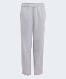 adidas（アディダス）の「キッズ エッセンシャルズ スリーストライプス レギュラーフィット ダブルニット アンクル丈 トラックパンツ オープンヘム / アディダス adidas（スウェットパンツ）」