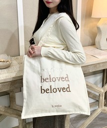 【2026秋冬新】グラデーションロゴ刺繍キャンバストートバッグ
