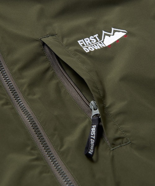 FIRST DOWN（ファーストダウン）の「FIRST DOWN USA (ファーストダウン) リバーシブル フリース ブルゾン FIRSTLITE REVERSIBLE BL メンズ F242034（ブルゾン・メンズ・チャコールグレー/ブラック/ダークオリーブ・M/L/LL）」の13枚目の写真