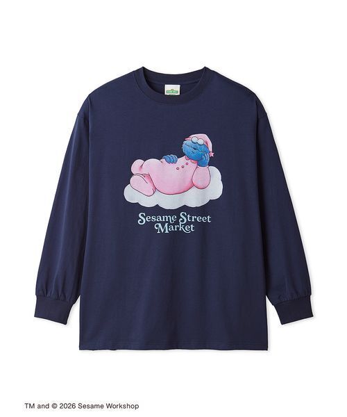 SESAME STREET(セサミストリート)の「プリントロングTシャツ(SLEEPY DAYS)(Tシャツ/カットソー・レディース・ピンク/ネイビー・F)」の12枚目の写真