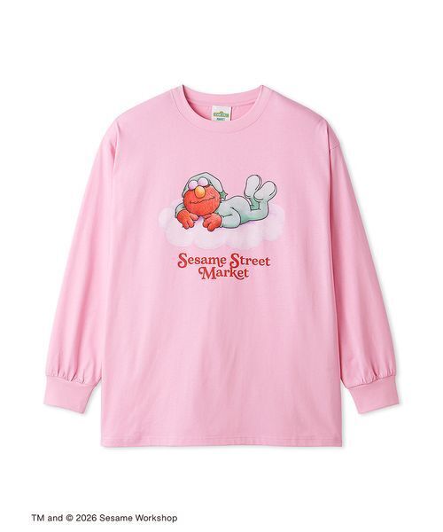 SESAME STREET(セサミストリート)の「プリントロングTシャツ(SLEEPY DAYS)(Tシャツ/カットソー・レディース・ピンク/ネイビー・F)」の13枚目の写真