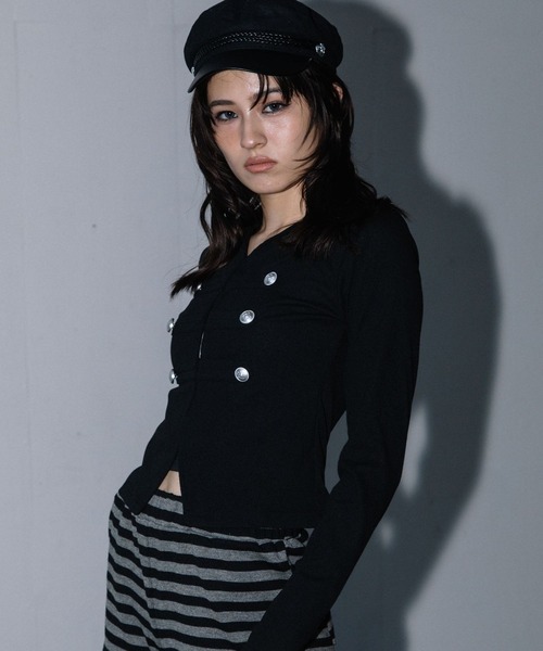 ALAND(エーランド)の「3.3 Field Trip/ナポレオンデザインホックロングスリーブ(Tシャツ/カットソー・レディース・ブラック/グレー/ブラウン・FREE)」の10枚目の写真