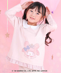 SLAP SLIP（スラップスリップ）の「【サンリオキャラクターズxSLAPSLIP】襟付き裾フリル長袖Tシャツ(80~130cm)（Tシャツ/カットソー）」