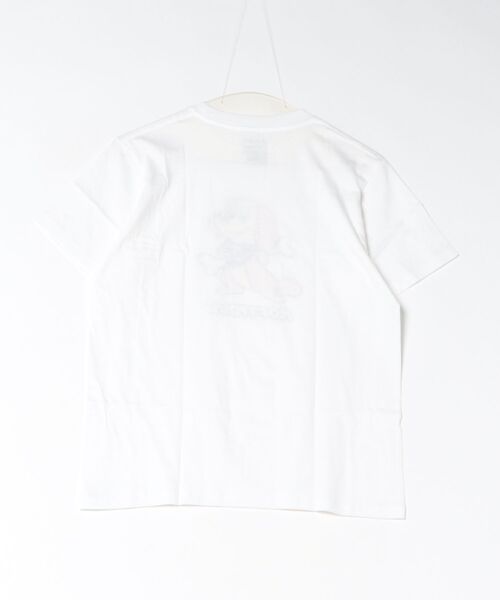 Moftique（モフティック）の「Moftique（モフティック） エントリーモデル 半袖Tシャツ アニマル ポップドッグイラスト 犬 インクジェットプリント 褪せ感 4.0オンス 薄手 トップス カットソー 夏 カジュアル レディース ユニセックス（Tシャツ/カットソー・レディース・ホワイト系1/ホワイト系2・S）」の3枚目の写真