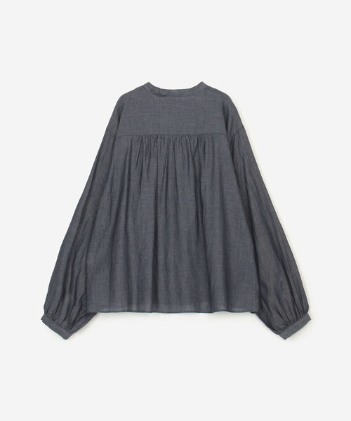 ORCIVAL(オーシバル)の「ORCIVAL | デニムローン リボンタイブラウス WOMEN(シャツ/ブラウス・レディース・ダークインディゴブルー・1)」の3枚目の写真