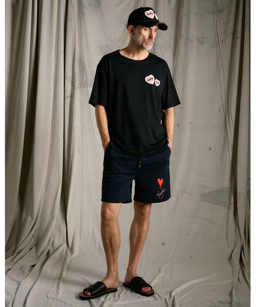 wjk(ダヴルジェイケイ)の「2-heart patch cut-off mesh cap(キャップ・メンズ・ブラック×ピンク/ホワイト×レッド/ホワイト×ピンク・FREE)」の18枚目の写真