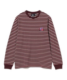 by parra / Tripped stripes pique long sleeve t-shirt