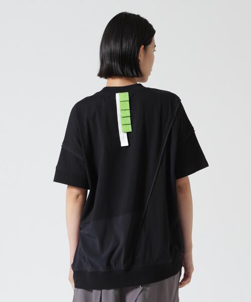 AULA AILA(アウラアイラ)の「AULA AILA(アウラ アイラ)別注ポケットコンビネーションTシャツ(Tシャツ/カットソー・レディース・ネイビー/ブラウン/ブラック・F)」の4枚目の写真