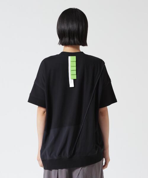AULA AILA(アウラアイラ)の「AULA AILA(アウラ アイラ)別注ポケットコンビネーションTシャツ(Tシャツ/カットソー・レディース・ネイビー/ブラウン/ブラック・F)」の7枚目の写真