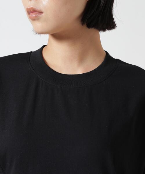 AULA AILA(アウラアイラ)の「AULA AILA(アウラ アイラ)別注ポケットコンビネーションTシャツ(Tシャツ/カットソー・レディース・ネイビー/ブラウン/ブラック・F)」の8枚目の写真