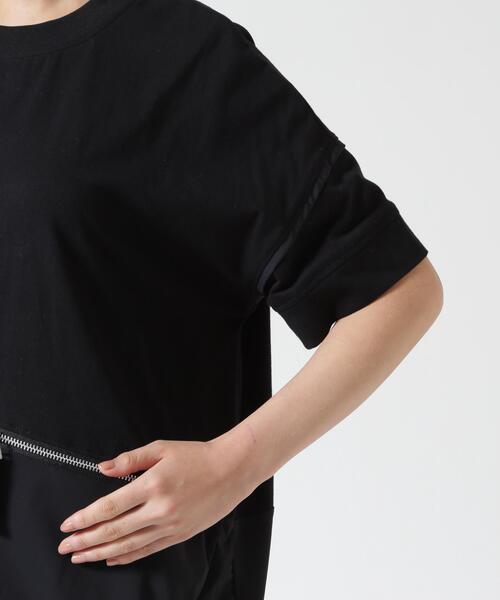 AULA AILA(アウラアイラ)の「AULA AILA(アウラ アイラ)別注ポケットコンビネーションTシャツ(Tシャツ/カットソー・レディース・ネイビー/ブラウン/ブラック・F)」の9枚目の写真