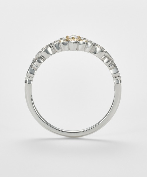 agete（アガット）の「《Limited Edition》K10／プラチナダイヤモンドリング（0.13ct）（リング・レディース・プラチナム・#13/#15）」の5枚目の写真