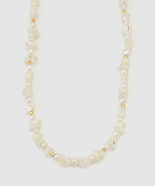 JOURNAL STANDARD(ジャーナルスタンダード)の「【STEEN/スティーン】 FRIGILLANA NECKLACE(ネックレス・レディース・ホワイト・FREE)」の1枚目の写真