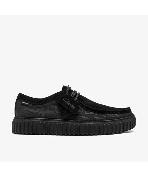 Clarks(クラークス)の「Torhill GTX/トーヒGTX(ブラックコンビ)(モカシン/デッキシューズ・メンズ・ブラック・UK6/UK10/UK7/UK6.5/UK11/UK10.5/UK9.5/UK8.5/UK9/UK7.5/UK8)」の1枚目の写真