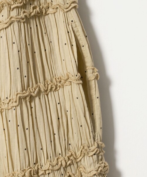 Pheeta(フィータ)の「<Pheeta>Billie ドットプリント ロングワンピース / 016C-39P(ワンピース・レディース・ベージュ/ネイビー・2/1)」の15枚目の写真