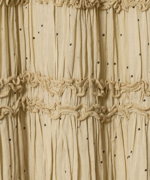 Pheeta(フィータ)の「<Pheeta>Billie ドットプリント ロングワンピース / 016C-39P(ワンピース・レディース・ベージュ/ネイビー・2/1)」の17枚目の写真