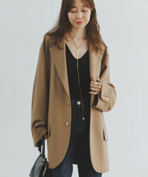 Couture d'adam（クチュールドアダム）の「《岡山＋WEB限定・素材別注》COUTURE D'ADAM BIG JK Single/Italian Tweed（テーラードジャケット・レディース・キャメル・38/36）」の7枚目の写真