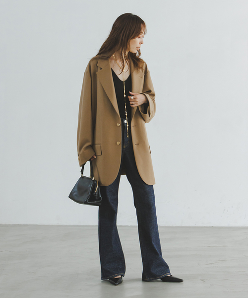 Couture d'adam（クチュールドアダム）の「《岡山＋WEB限定・素材別注》COUTURE D'ADAM BIG JK Single/Italian Tweed（テーラードジャケット・レディース・キャメル・38/36）」の10枚目の写真