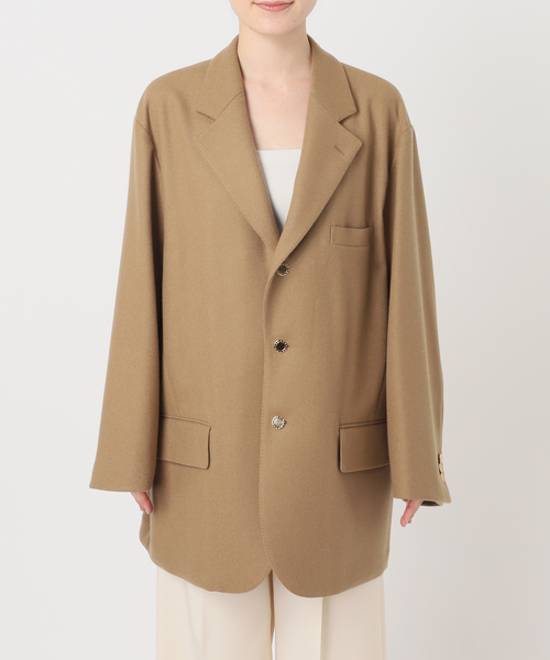 Couture d'adam（クチュールドアダム）の「《岡山＋WEB限定・素材別注》COUTURE D'ADAM BIG JK Single/Italian Tweed（テーラードジャケット・レディース・キャメル・38/36）」の13枚目の写真