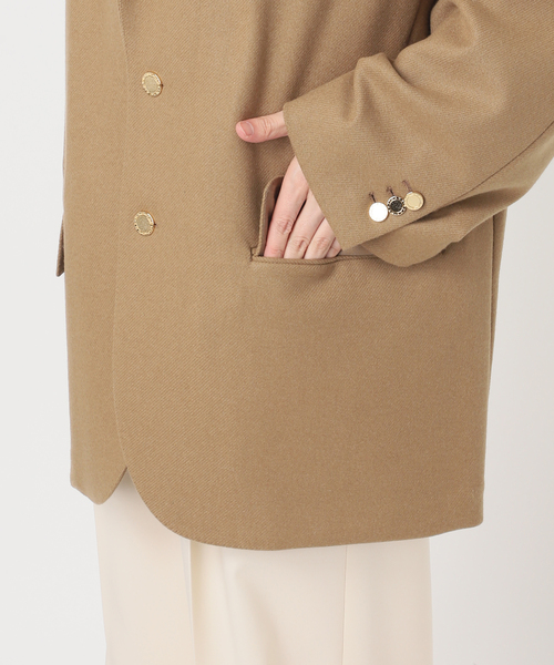 Couture d'adam（クチュールドアダム）の「《岡山＋WEB限定・素材別注》COUTURE D'ADAM BIG JK Single/Italian Tweed（テーラードジャケット・レディース・キャメル・38/36）」の18枚目の写真