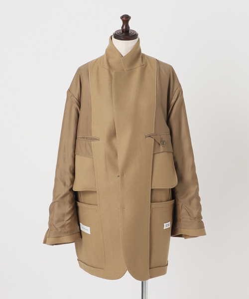 Couture d'adam（クチュールドアダム）の「《岡山＋WEB限定・素材別注》COUTURE D'ADAM BIG JK Single/Italian Tweed（テーラードジャケット・レディース・キャメル・38/36）」の22枚目の写真