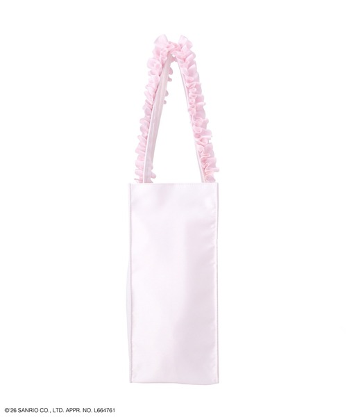 Maison de FLEUR(メゾンドフルール)の「【受注生産】ウィッシュミーメル&シナモロール フリルハンドルトート(トートバッグ・レディース・ピンク・FREE)」の12枚目の写真