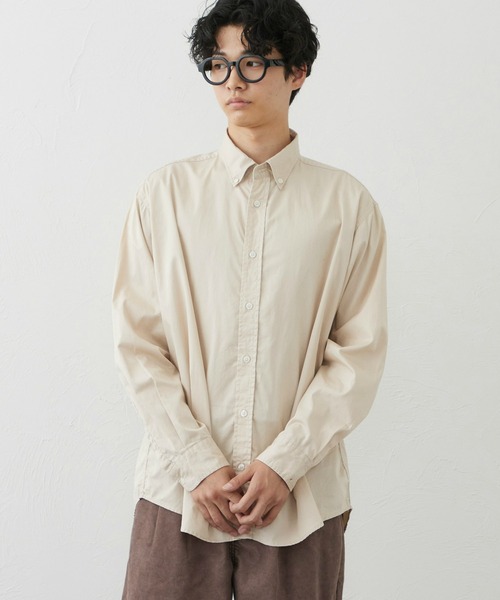 EDWIN(エドウィン)の「ボタンダウンシャツ(シャツ/ブラウス・メンズ・ネイビー/ベージュ/ホワイト/ブルー/オレンジ/ライトブルー/ミント・MEDIUM/LARGE/X-LARGE)」の3枚目の写真