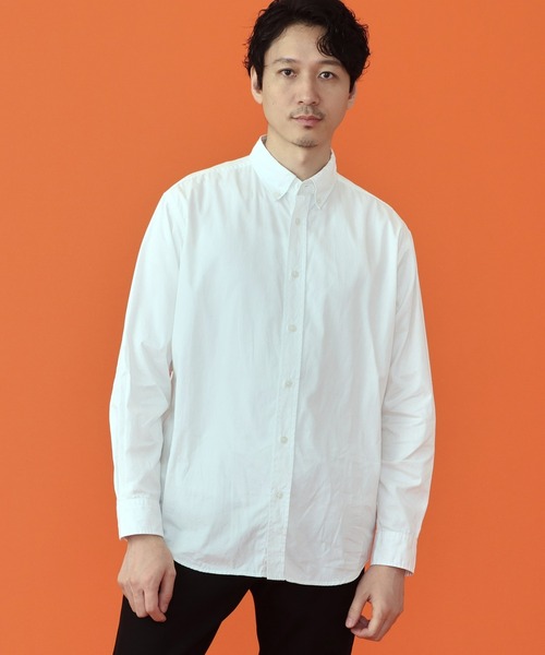 EDWIN(エドウィン)の「ボタンダウンシャツ(シャツ/ブラウス・メンズ・ネイビー/ベージュ/ホワイト/ブルー/オレンジ/ライトブルー/ミント・MEDIUM/LARGE/X-LARGE)」の2枚目の写真