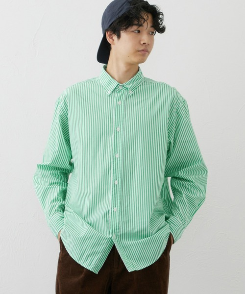 EDWIN(エドウィン)の「ボタンダウンシャツ(シャツ/ブラウス・メンズ・ネイビー/ベージュ/ホワイト/ブルー/オレンジ/ライトブルー/ミント・MEDIUM/LARGE/X-LARGE)」の4枚目の写真