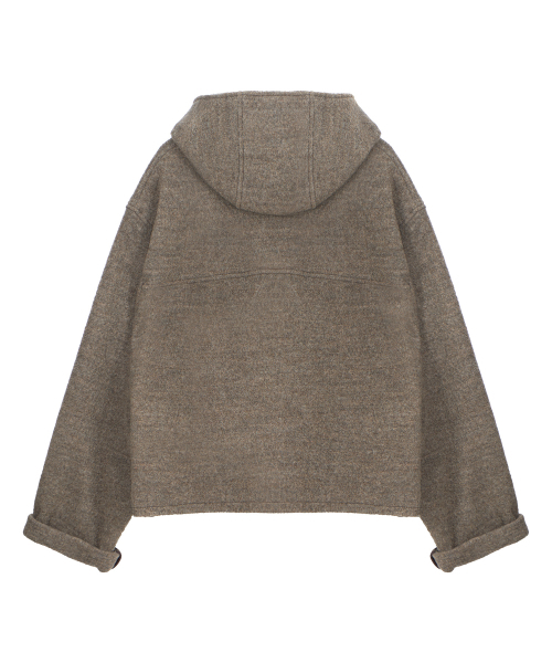 ENDOOR(エンドア)の「MORROW フード付きダッフルショートコート(ブラウンボカシ)(チェスターコート・レディース・ダークブラウン・MEDIUM/LARGE)」の15枚目の写真