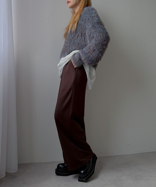 bohmal（ボマール）の「ワイドストレートポンチバギーパンツ（その他パンツ・レディース・レッド/ブラウン/ブラック・FREE）」の10枚目の写真