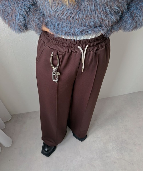 bohmal（ボマール）の「ワイドストレートポンチバギーパンツ（その他パンツ・レディース・レッド/ブラウン/ブラック・FREE）」の12枚目の写真
