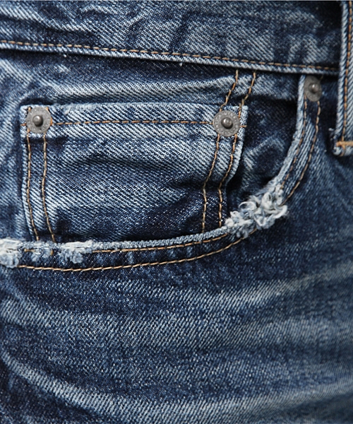 MOUSSY(マウジー)の「MV Latrobe Tapered(デニムパンツ・レディース・ブルー・23inch/24inch/25inch/26inch/27inch)」の5枚目の写真