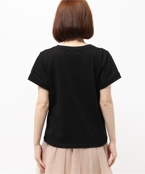 ROPE' PICNIC（ロペピクニック）の「ビジューテープ付きＴシャツ（Tシャツ/カットソー・レディース・ホワイト/ブラック/ブルー・38）」の6枚目の写真