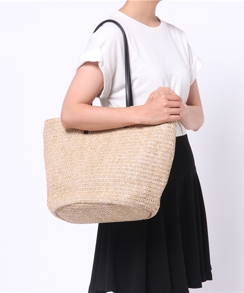 MOUSSY（マウジー）の「BASKET TOTE（ショルダーバッグ・レディース・ベージュ/ベージュ系その他・FREE）」の4枚目の写真