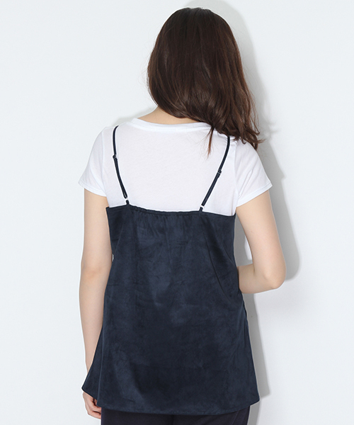 niko and...（ニコアンド）の「DAILYスリットロングキャミ【niko and ...】（キャミソール・レディース・カーキ/ベージュ/ネイビー・FREE）」の7枚目の写真