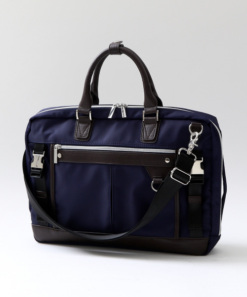 alfredoBANNISTER（アルフレッドバニスター）の「【UNLINE】3WAYブリーフバッグ（トートバッグ・メンズ・ネイビー/ブラック/グレー・FREE）」の4枚目の写真