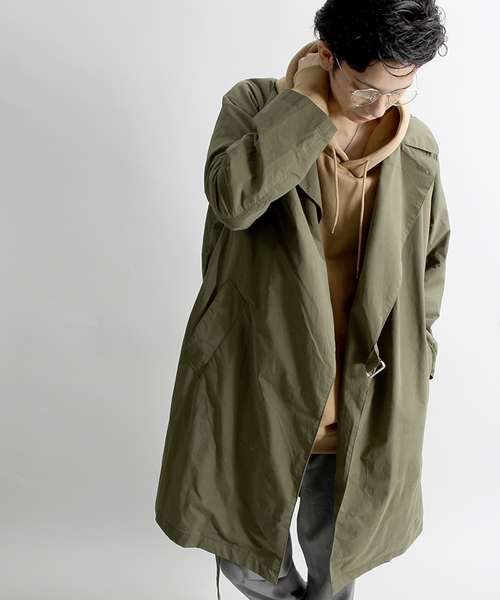 WEGO（ウィゴー）の「WEGO/タイロッケンコート（トレンチコート・メンズ・カーキ/ネイビー/ベージュ・FREE）」の2枚目の写真