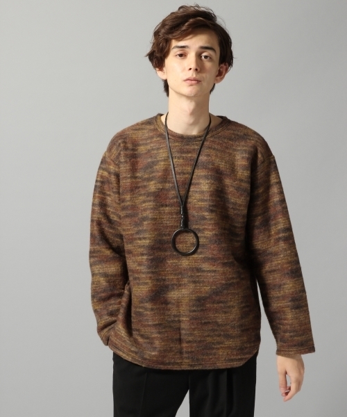 HARE(ハレ)の「シャギーニットソー(HARE)(ニット/セーター・メンズ・ブラック/グレー/オレンジ系その他・SMALL/MEDIUM/LARGE)」の3枚目の写真