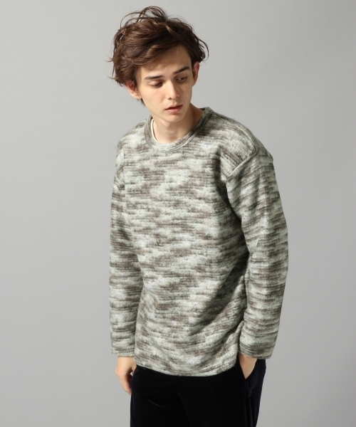 HARE(ハレ)の「シャギーニットソー(HARE)(ニット/セーター・メンズ・ブラック/グレー/オレンジ系その他・SMALL/MEDIUM/LARGE)」の2枚目の写真