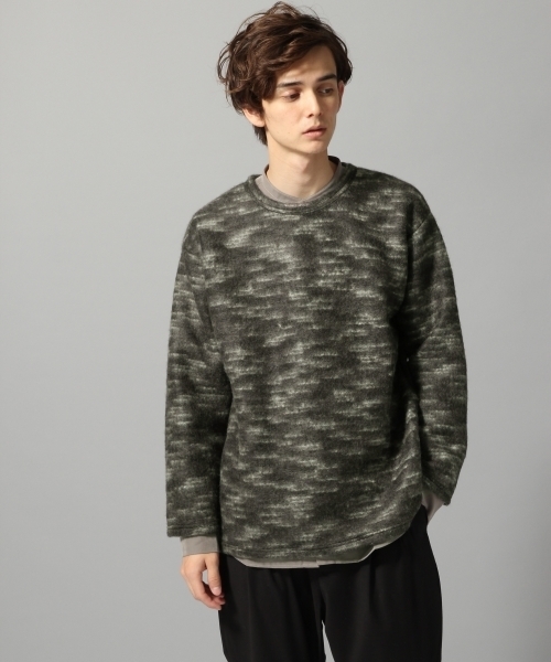 HARE(ハレ)の「シャギーニットソー(HARE)(ニット/セーター・メンズ・ブラック/グレー/オレンジ系その他・SMALL/MEDIUM/LARGE)」の1枚目の写真