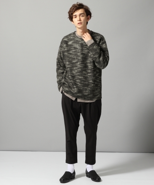 HARE(ハレ)の「シャギーニットソー(HARE)(ニット/セーター・メンズ・ブラック/グレー/オレンジ系その他・SMALL/MEDIUM/LARGE)」の4枚目の写真