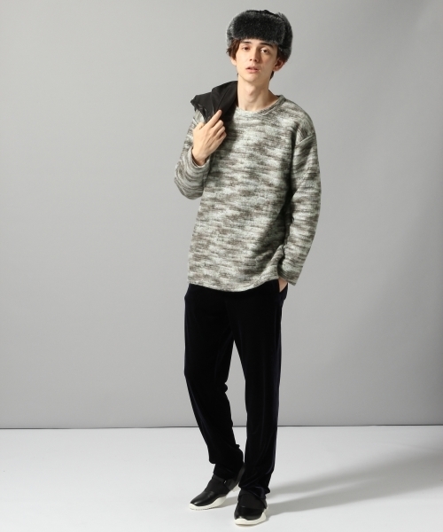 HARE(ハレ)の「シャギーニットソー(HARE)(ニット/セーター・メンズ・ブラック/グレー/オレンジ系その他・SMALL/MEDIUM/LARGE)」の5枚目の写真