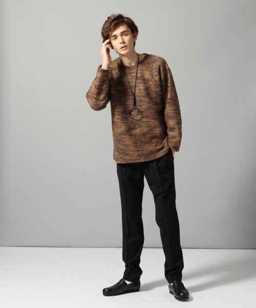 HARE(ハレ)の「シャギーニットソー(HARE)(ニット/セーター・メンズ・ブラック/グレー/オレンジ系その他・SMALL/MEDIUM/LARGE)」の6枚目の写真