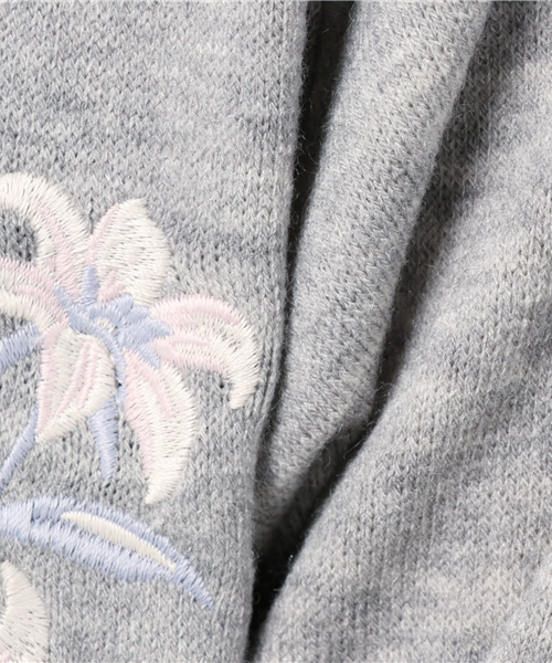 WEGO（ウィゴー）の「WEGO/刺繍Vネックオフショルニット（ニット/セーター・レディース・ピンク/杢グレー/オフホワイト・FREE）」の19枚目の写真