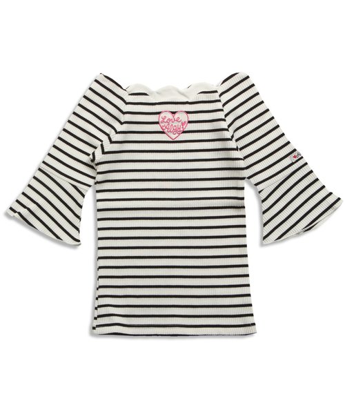 algy（アルジー）の「スカラップリブＴ（Tシャツ/カットソー・キッズ・オフホワイト/ブラック/その他・XX-SMALL/X-SMALL/SMALL/MEDIUM）」の5枚目の写真