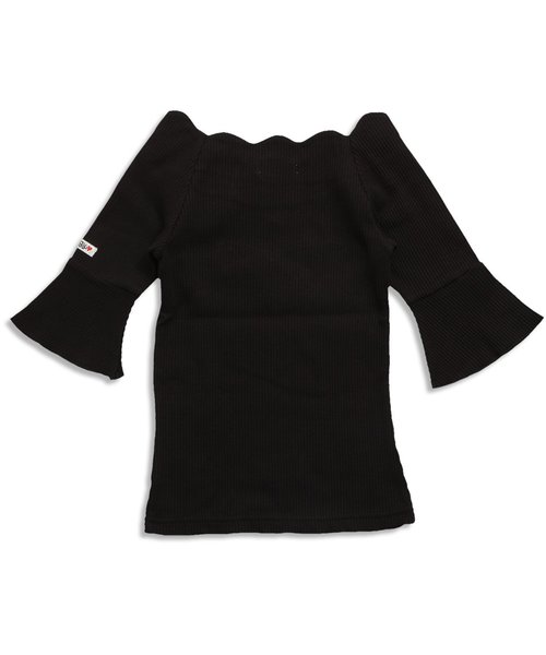 algy（アルジー）の「スカラップリブＴ（Tシャツ/カットソー・キッズ・オフホワイト/ブラック/その他・XX-SMALL/X-SMALL/SMALL/MEDIUM）」の6枚目の写真