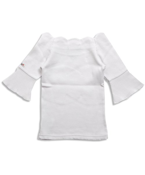 algy（アルジー）の「スカラップリブＴ（Tシャツ/カットソー・キッズ・オフホワイト/ブラック/その他・XX-SMALL/X-SMALL/SMALL/MEDIUM）」の8枚目の写真