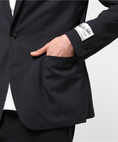 WILD LIFE TAILOR Adam et Rope'(ワイルドテーラーアダムエロペ )の「【Wild Life Tailor】COOLMAXアンコンJK(テーラードジャケット・メンズ・チャコールグレー/ネイビー・M/S/L)」の7枚目の写真