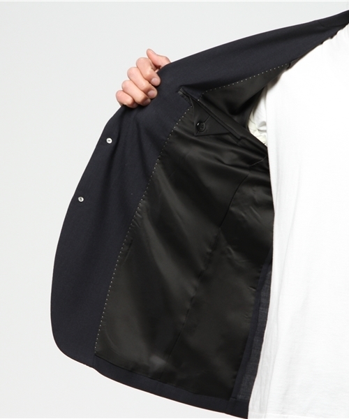WILD LIFE TAILOR Adam et Rope'(ワイルドテーラーアダムエロペ )の「【Wild Life Tailor】COOLMAXアンコンJK(テーラードジャケット・メンズ・チャコールグレー/ネイビー・M/S/L)」の9枚目の写真